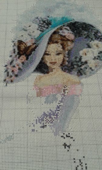 Этап процесса «Леди в голубом»