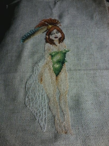 Этап процесса «фея в перьях»