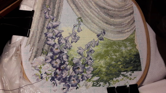 Этап процесса «DIMENSIONS Пионы и дельфиниумы»