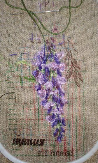 Этап процесса «Серия Ботаника. Глициния.»