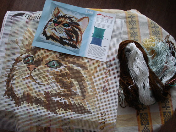 Этап процесса «подушка "кот"»