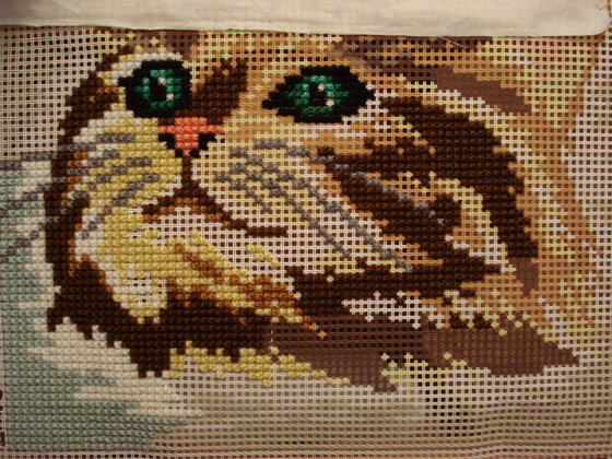 Этап процесса «подушка "кот"»