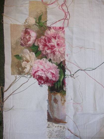 Этап процесса «по картине Игоря Бузина "Цветочное"»