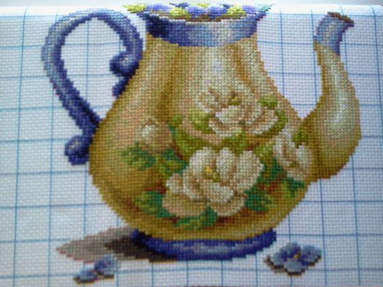 Этап процесса «Магнолия в чайнике»