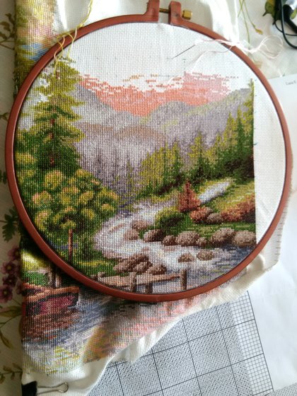 Этап процесса «Горный пейзаж от Luca-S»