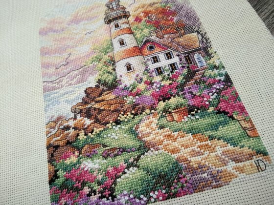 Этап процесса «Маяк на рассвете Dimensions 6883»