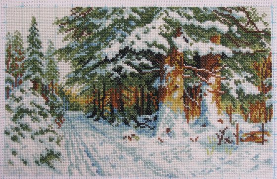 Этап процесса «В зимовому лісі»