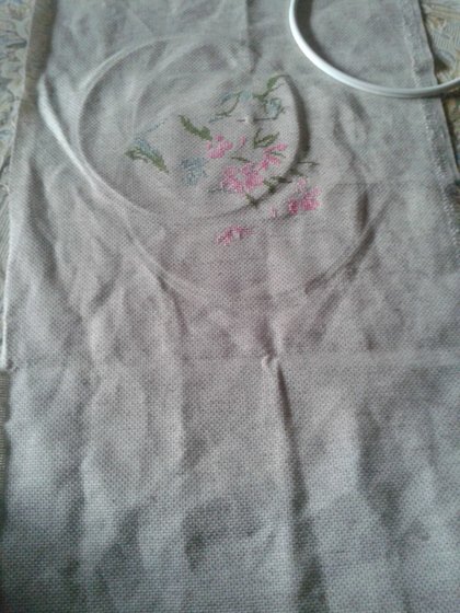 Этап процесса «"Розовые цветы"»