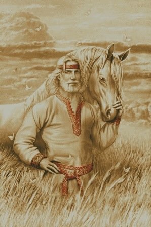 Этап процесса «В поле с конём. Он.»