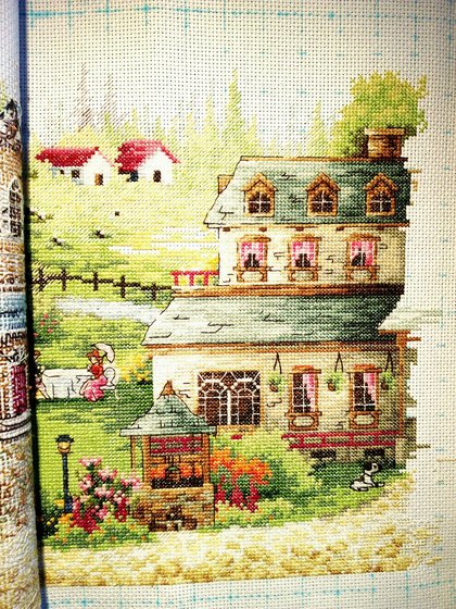 Этап процесса «Зеленая деревенька»