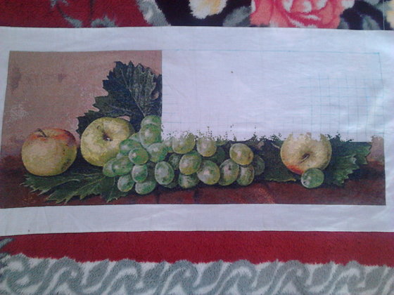 Этап процесса «Яблоки и виноград»