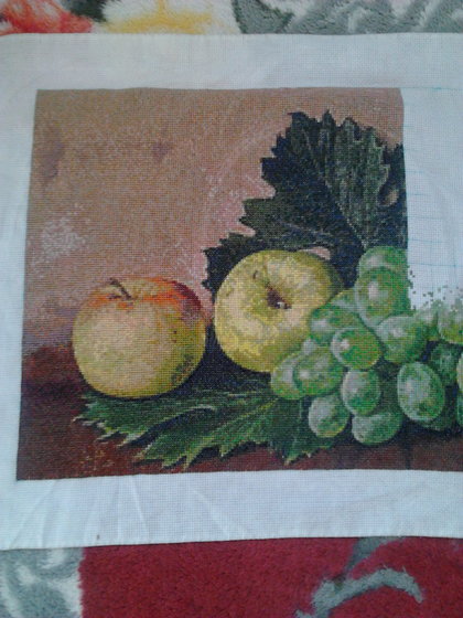 Этап процесса «Яблоки и виноград»