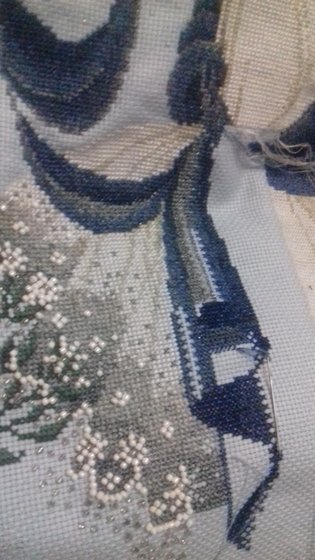 Этап процесса «Ice Angel. Lavender&Lace. Дизайн Мэрилин Левитт-Инблюм.»