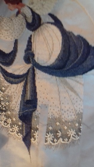 Этап процесса «Ice Angel. Lavender&Lace. Дизайн Мэрилин Левитт-Инблюм.»