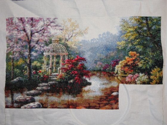 Этап процесса «Беседка на озере»