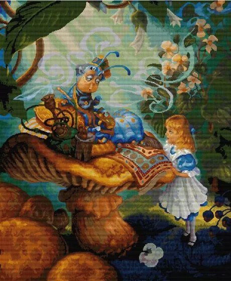 Этап процесса «Alice in Wonderland Алиса в стране чудес»