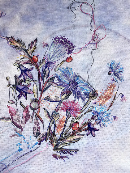 Этап процесса «"Васильковое сердце"»