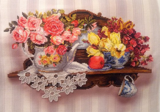 Этап процесса «Цветочный романс»