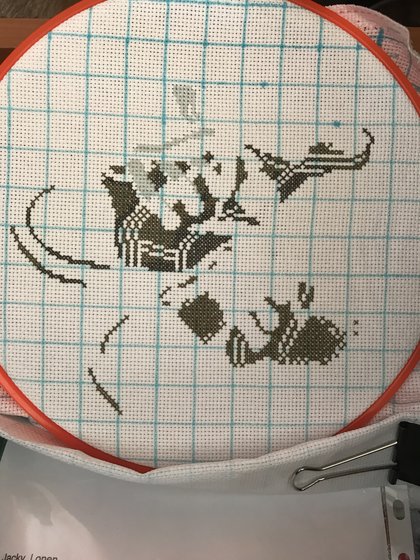 Этап процесса «Baby shoes boy»