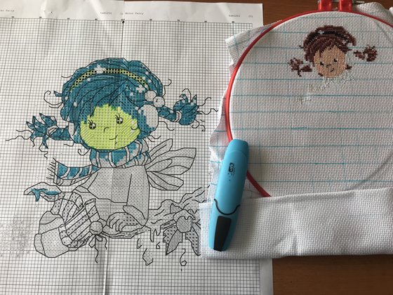 Этап процесса «Winter fairy»