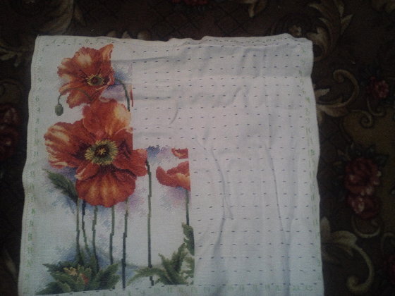 Этап процесса «Акварельные Маки (Lovely Poppys)»