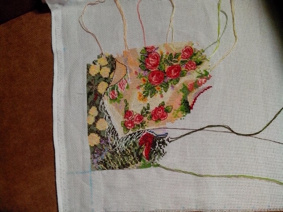 Этап процесса «"Украиночка" по мотивам работ Н. Старовойтовой»