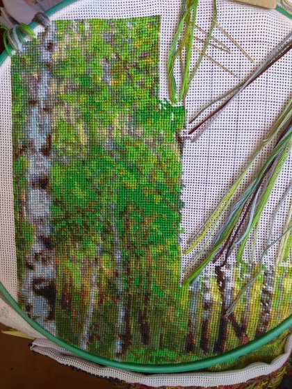 Этап процесса «Березовая роща.»