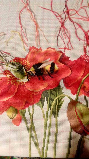 Этап процесса «Маки и шмель»