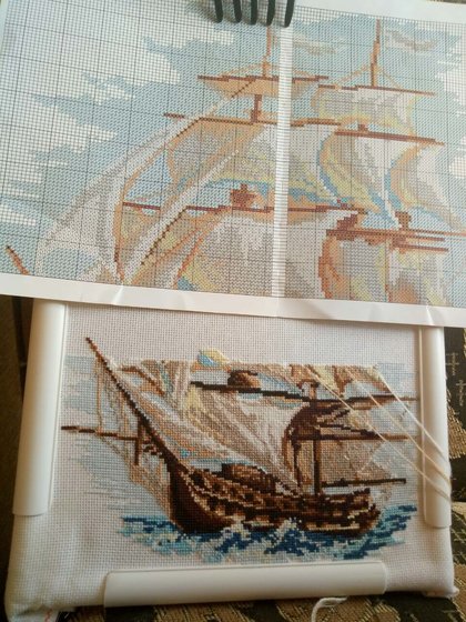 Этап процесса «Парусник»