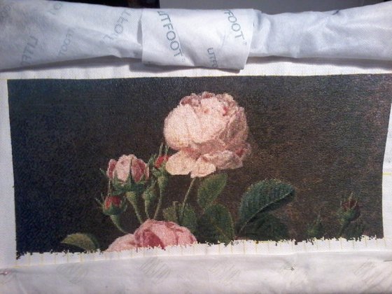 Этап процесса «ГК S1105 "Розы в стеклянной вазе"»