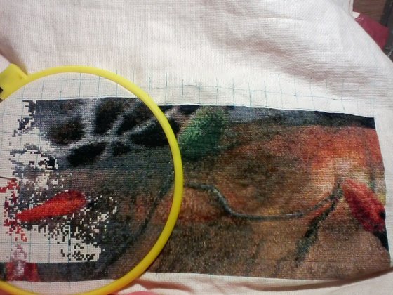 Этап процесса «Как хороши как свежи были маки(рабочее название)»