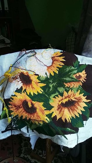 Этап процесса «Подсолнухи»