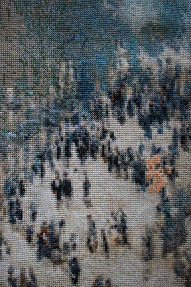 Этап процесса «"Бульвар капуцинок" Клод Моне»