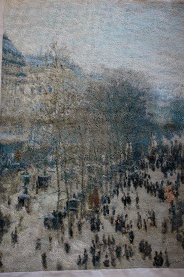 Этап процесса «"Бульвар капуцинок" Клод Моне»