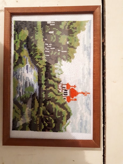 Этап процесса «церковь в лесу»