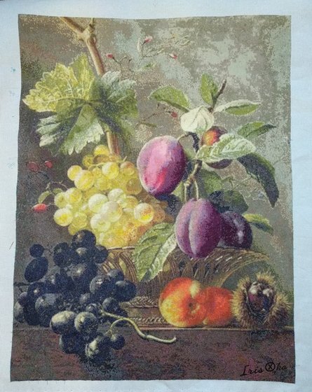 Этап процесса «Сливы, фрукты и каштан. Схема с сайта.»