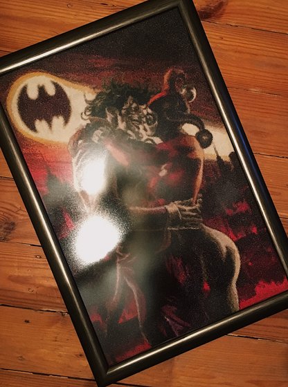 Этап процесса «Джокер и Харли КОМИКС ТЕМА»