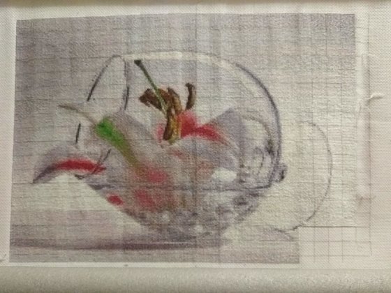 Этап процесса «Лилия в бокале»