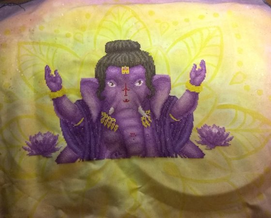 Этап процесса «Сиреневый Ганеша по собственной схеме»