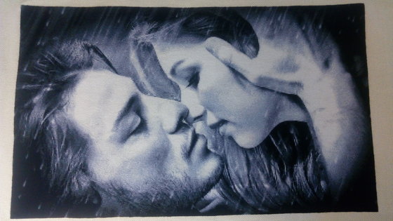 Этап процесса «Химера - " Поцелуй под дождем"»