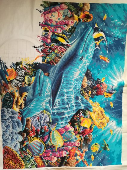 Этап процесса «Семья дельфинов»