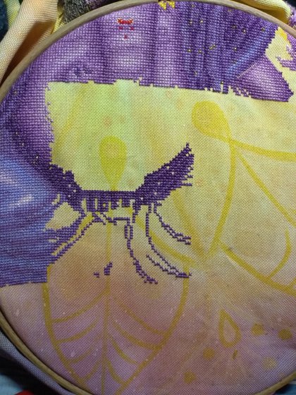 Этап процесса «Сиреневый Ганеша по собственной схеме»