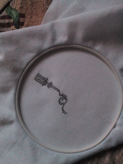 Этап процесса «Свадебный рушник»