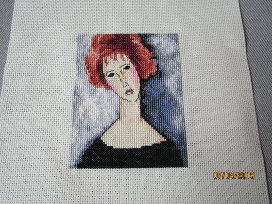 Этап процесса «Девушки Модильяни»