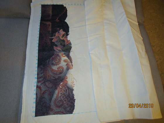 Этап процесса «Натюрморт "Bougainvillea"  - Бугенвиль»