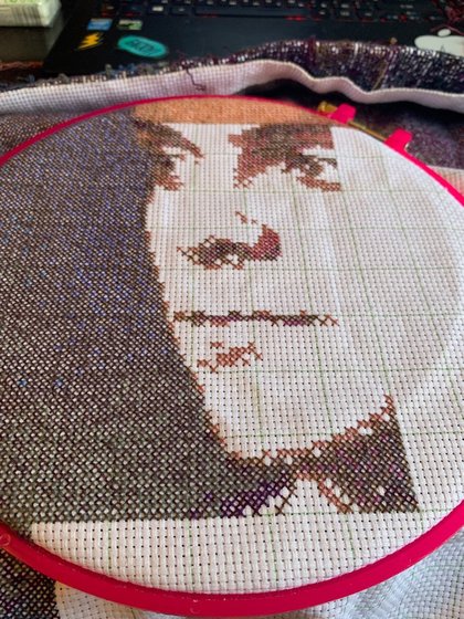 Этап процесса «В подарок подруге, надеюсь она не сидит на этом сайте))»