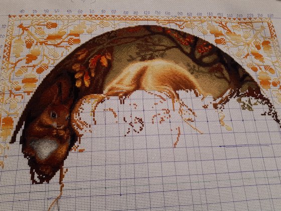 Этап процесса «Подружка Осень.»