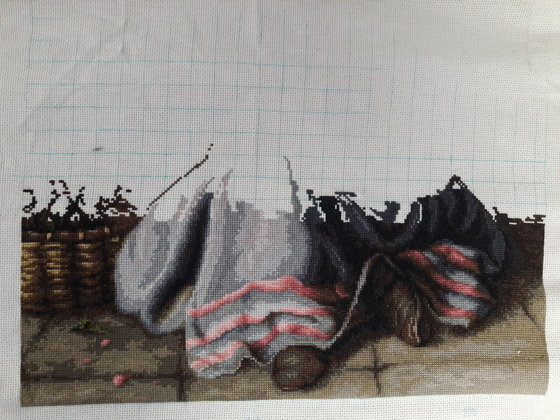 Этап процесса «Девочка с цветами от Luka-s»