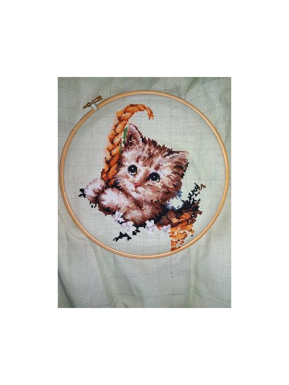 Этап процесса «Чудесная Игла вышивка "Милые создания" арт.58-12»