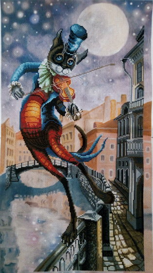 Этап процесса «Луна на смычке»